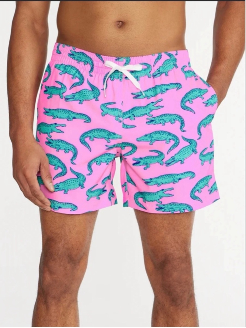 Men’s 5.5in Alligator Lined Chubbies Size Small EUC